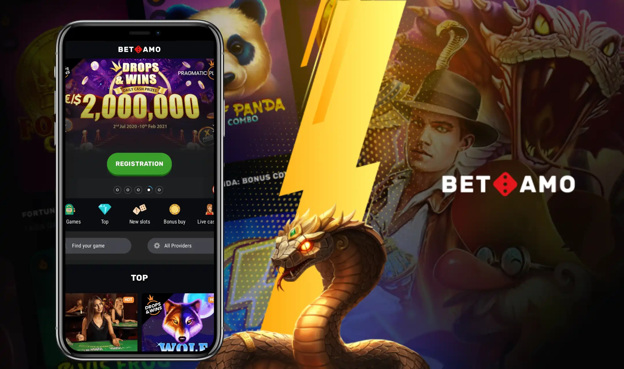 Betamo Casino App-Screenshot